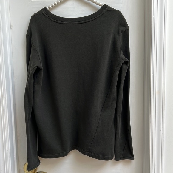 Sibel Saral Ribbed Cotton Asymmetrical Hem Sweatshirt M - Picture 4 of 5